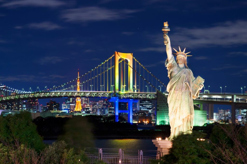 history of statue of liberty in japan